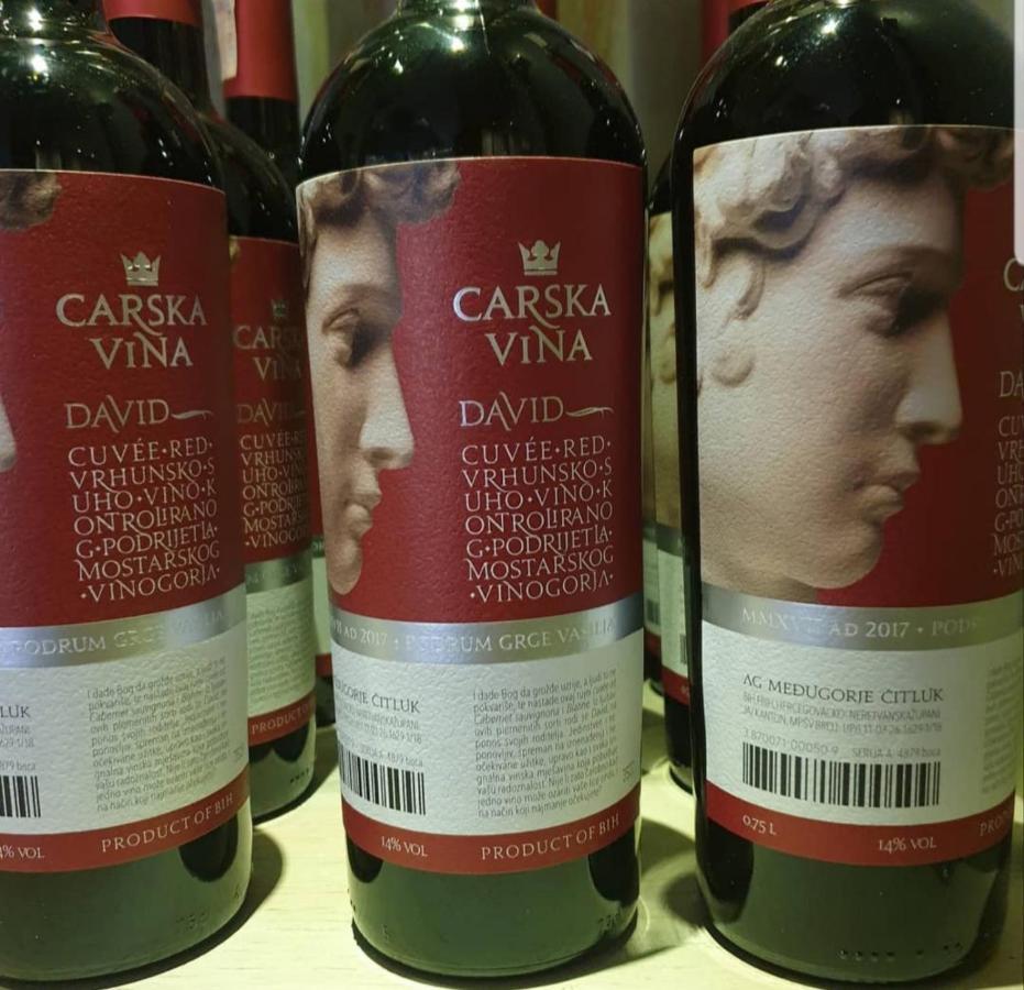 Wine Hotel Cesarica Medugorje Bagian luar foto